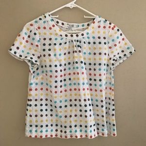 Boden linen polka dot top